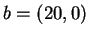 $b = (20,0)$