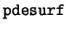 $\texttt{pdesurf}$